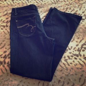 Dark wash bootcut jeans!